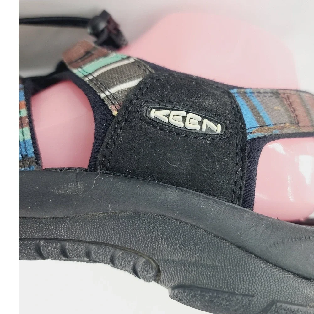 Keen, Open Toe Sport Sandals / Hiking Sandals, Men's, Size 10.5 Black Multicolor